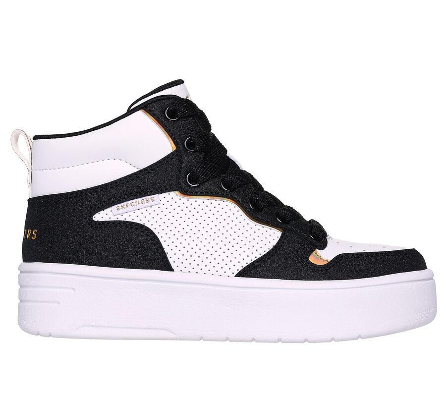 Court High - Shine Kicks, WHITE / BLACK, largeimage number 0