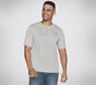 GOKNIT Pique Short Sleeve Henley, LIGHT GRAY, large image number 0