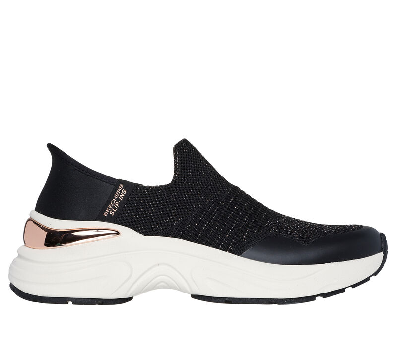 Skechers Slip-ins: Hazel - Priya, ZWART / ROOS GOUD, largeimage number 0