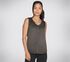 Skechers Diamond Wash Hatha V-neck Tank, BLACK, swatch