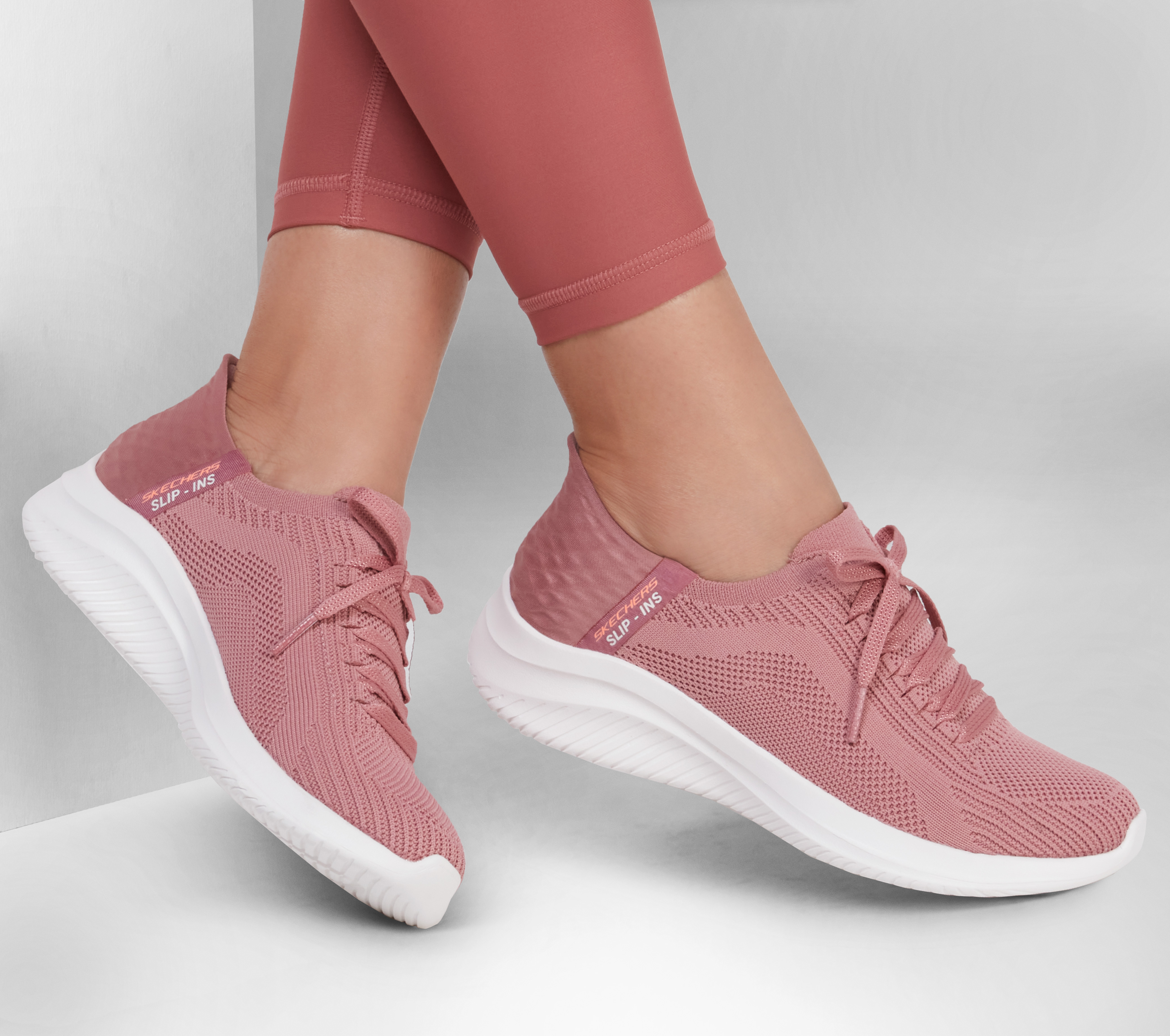 Ladies slip on sale on skechers