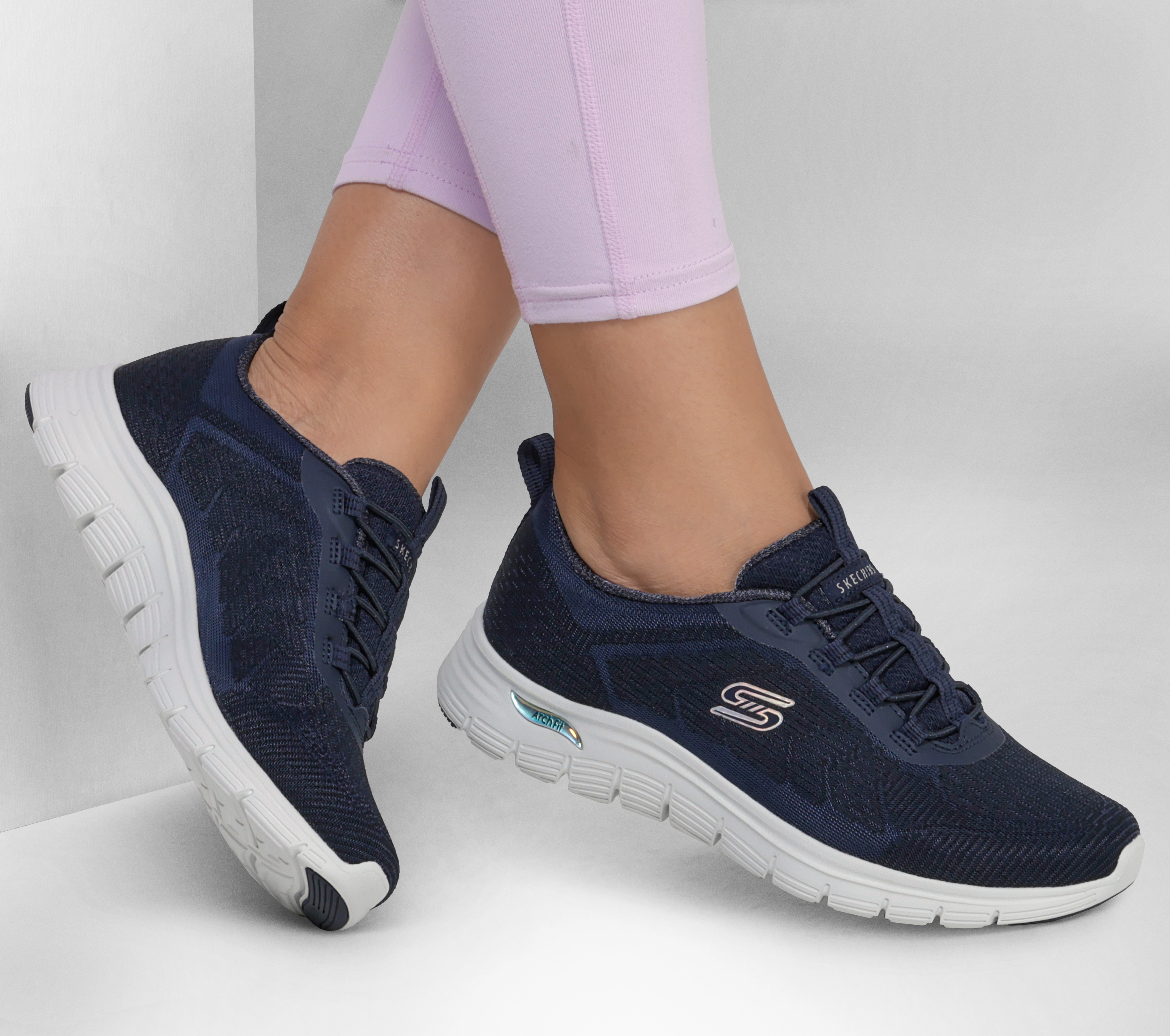 High deals arch skechers